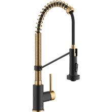 Kraus Bolden Touchless Black and Gold Faucet