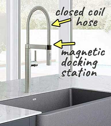 Blanco Culina Pull-Down Faucet with Closed Coil Hose