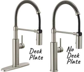 Install Delta Faucet with or Without Deck Plate