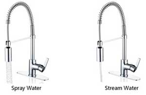 Enzo Rodi Faucet Nozzle Options (Spray and Stream)