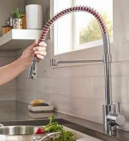 Foodie Pre-Rinse Faucet has Industrial Commercial Style and Versatile Multi-Functional Use