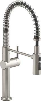 Kohler Crue XX Large Faucet with Spring Coil Spout and Magnetic Docking Station