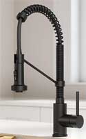 Kraus Bolden Black Kitchen Pull-Down Faucet