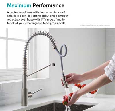 Kraus Oletto Flexible Pull-Down Hose Faucet