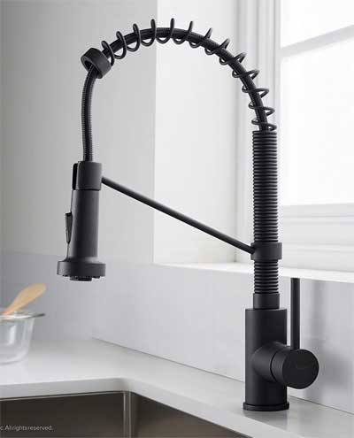 Matte Black Pull Down Kitchen Faucet