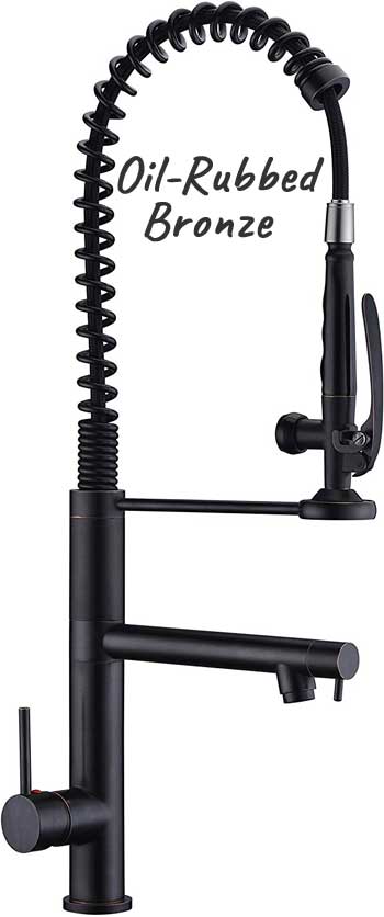 Oil Rubbed Bronze Commercial Kitchen Faucet