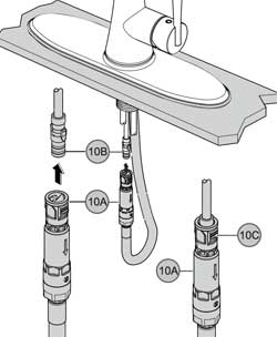 Pfister Faucet Installation Instructions with Easy Hose Connectors