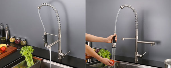 Ruvati RVF1290 Commercial Style Pre-Rinse Kitchen Faucet