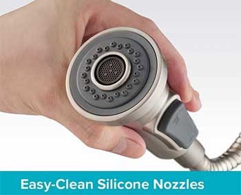 Easy-Clean Silicone Faucet Nozzles
